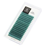 Цветные ресницы Barbara (изумрудные №1) МИКС