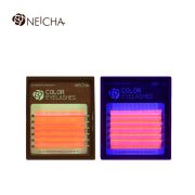 Ресницы флуоресцентные NEICHA Red-Orange MINI 6 линий (8-13)