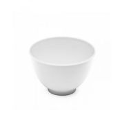 Мисочка пластиковая, МЯГКАЯ, средняя M, белая D100 мм