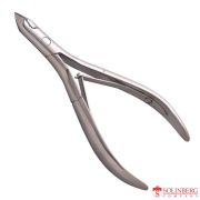 Кусачки маникюрные Solinberg 091з (ручная заточка), серебристые, двойная пружина, лезвия 0.6 см