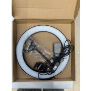 Кольцевая лампа 26см, чёрная, модель RL-12