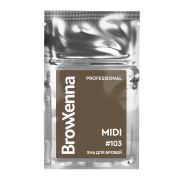 Хна для бровей BrowXenna, (midi-саше), #103 Насыщенный серо-коричневый, 3 гр
