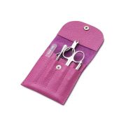 SILVER STAR МН 05-8, фуксия, натур кожа, 5 предметов, на кнопке