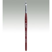 Кисть Roubloff синтетика микс/ градиент укороченная 5/ ручка фигурная бордовая DMGY3R