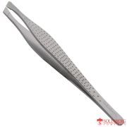 Пинцет для бровей Solinberg G868,(ручная заточка) матовый, наклонное окончание с четкими гранями