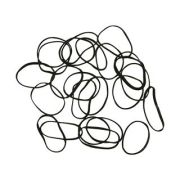 Резинки силикон черные, mini, 100 шт