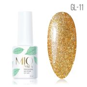 MIOnails Гель-лак GL-11. Золотая пыль