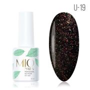 Гель-лак. U-19. Черный опал, 8 мл