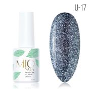 MIOnails Гель-лак. U-17. Черный бриллиант, 8 мл