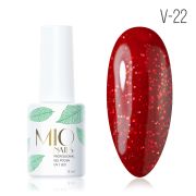 MIOnails Гель-лак. V-22. Красный самоцвет, 8 мл
