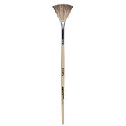 Кисть Roubloff синтетика имитация мангуста/ веерная /  ручка коротк. матовый лак/ для масок Ktv