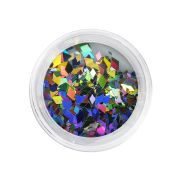 Дизайн для ногтей - 3D фигурки серебряные