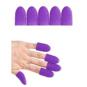 Силиконовые колпачки для снятия гель-лака, 5 шт.в упак. (фиолетовые)