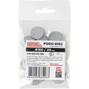 Nippon Nippers. Файлы для пододисков, вспен. основа, абразив «зебра» 180. Диаметр 20 мм, 35 шт NN_D20-180-PZ_(35)